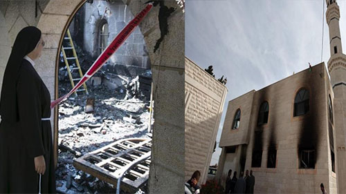 Unos 53 templos musulmanes y cristianos sufrieron actos de vandalismo por grupos extremista judíos