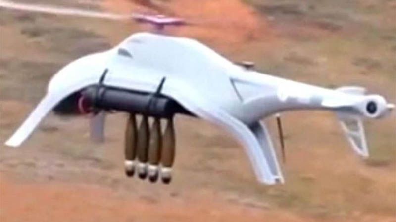 China prueba su nuevo dron bombardero que opera como helicóptero