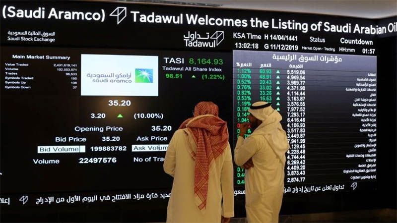 Las acciones de la petrolera Saudi Aramco caen hasta el límite máximo permitido