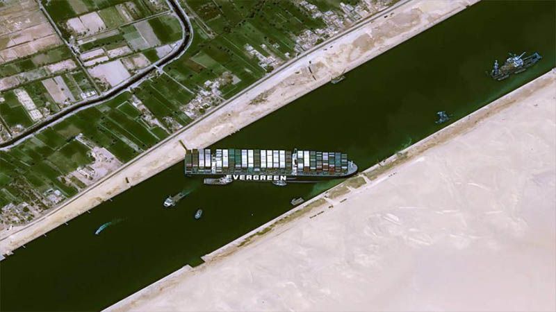 Bloqueo del canal de Suez genera pérdidas de $400 millones por hora