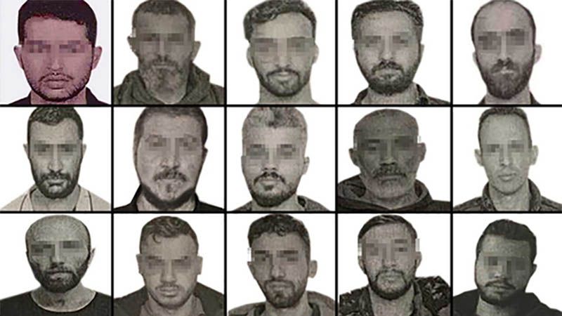 Turquía revela fotos de los 15 espías del Mossad detenidos