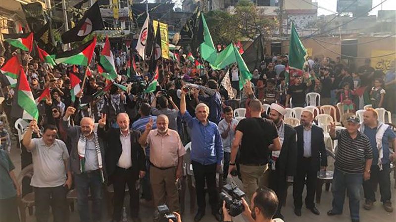 Expresiones de apoyo en Líbano a la resistencia y el pueblo palestinos