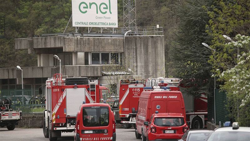 Más de cuatro muertos y cinco heridos en una explosión en una central hidroeléctrica en Italia