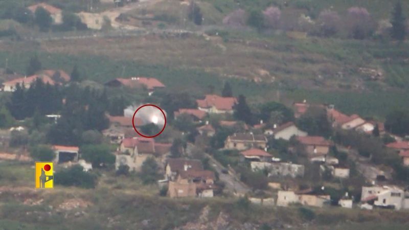 En video: Hezbol&aacute; golpea varios edificios en el que se conciertan militares israel&iacute;es en Al-Mutela
