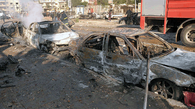 atentado en daraa provocado por dos coches bomba