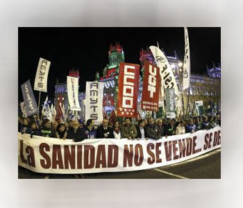 protestas+espana+manifestantes+sanidad+no se vende