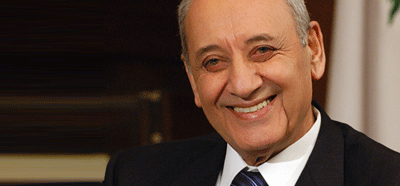 el presidente del parlamento libanes, nabih berri