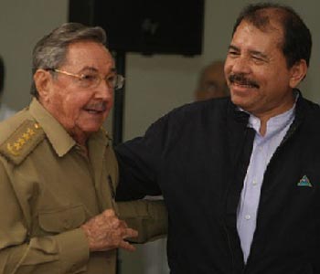 raul+castro+daniel+ortega+cuba+nicaragua