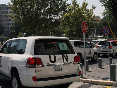 observadores de onu en siria