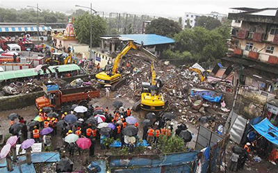 hundimiento de un edificio en bombay