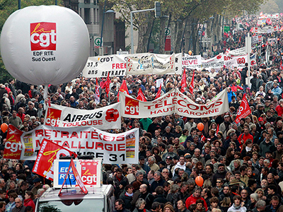 manifestacion en francia