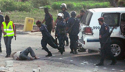 represion policial en bahrein