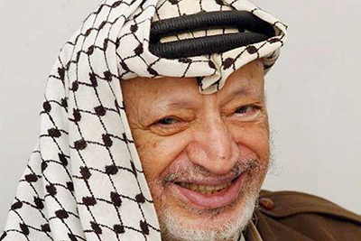 el lider palestino yasser arafat