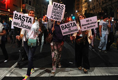protestas en argentina