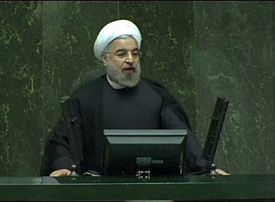 el presidente irani hassan rohani