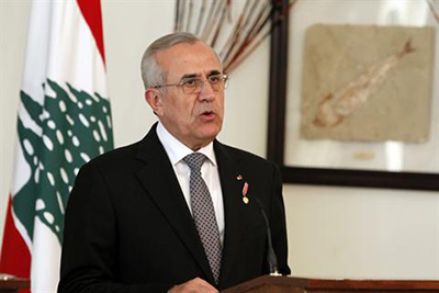 presidente de libano michael suleiman