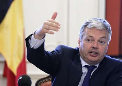 ministro de exteriores belga didier reynders