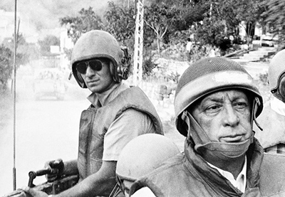 ariel sharon durante la invasion de libano