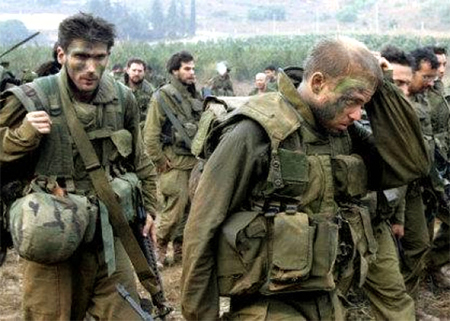 soldados israelies tras su derrota en libano