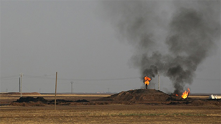 campo petrolero en siria