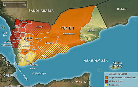 mapa de yemen