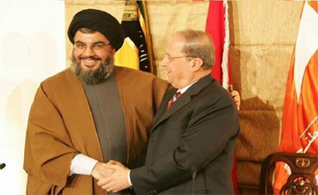 hassan nasrola y michael aoun