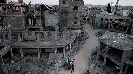 un barrio de Gaza despues de la agresion israeli