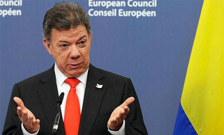 juan manuel santos en el parlamento europeo