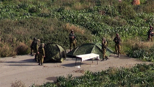 soldados sionistas en territorio libanes