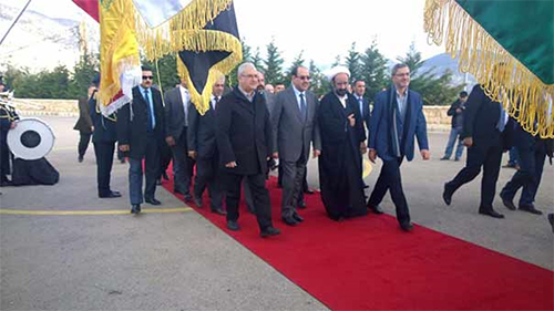 Al Maliki a su llegada al monumento de Mlita