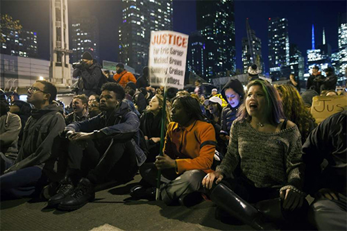 protestas en Nueva York