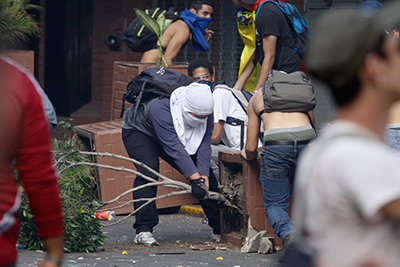 actos vandalicos en caracas