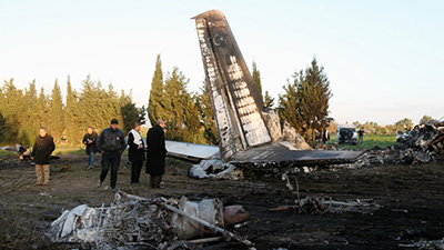 el avion militar libio seniestrado en tunez