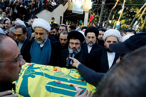 funeral del mártir Samir Al Kuntar