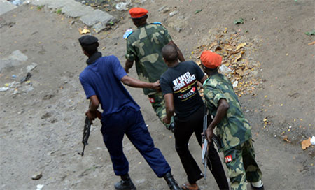 protestas violentas en rep. dem. del congo