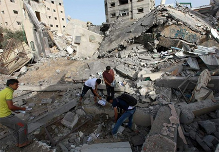 la ocupación israelí quiso destruir Gaza