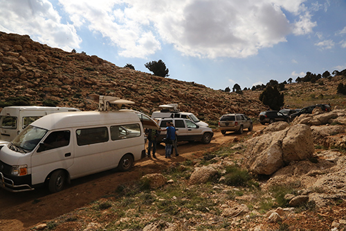 el convoy de periodistas en Qalamun