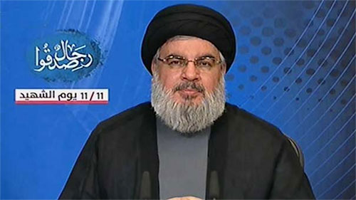 secretario general de Hezbolá, Sayyed Hassan Nasrolá