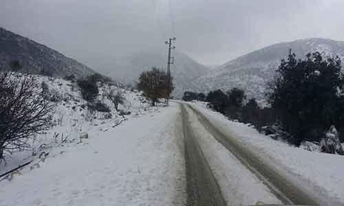 La nieve cubre el territorio libanés