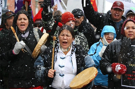 protesta por la desaparición de nativas en Canadá