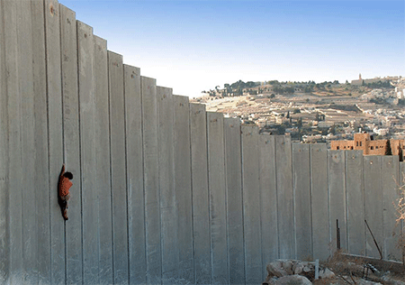 el muro de la vergüenza en Palestina ocupada