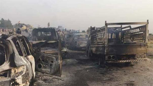 Las fuerzas iraquíes destruyen decenas de vehículos de Daesh