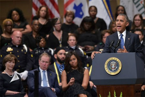 Obama llama desde Dallas a la reconciliación