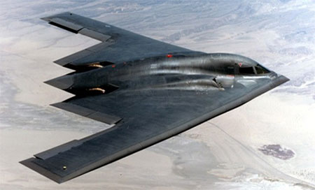 El bombardero estadounidese B-2