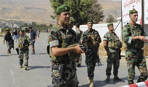 efectivos del Ejército libanés en el norte del país