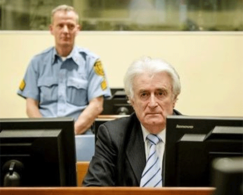 Radovan Karadzic sentenciado a 40 años de cárcel por genocidio