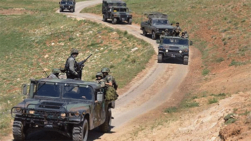 fuerzas del ejército libanés en ras Baalbeck