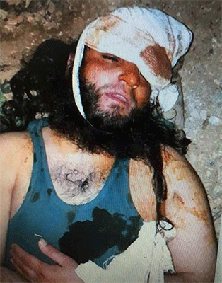 El cadáver del cabecilla de Daesh Husam Trad