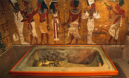 la tumba de Tutankamón