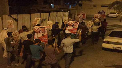 manifestantes reclaman la libertad al opositor Ali Salman
